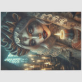 Donkere Harlekijn Vrouw Decoupage Papier (Voorkant)