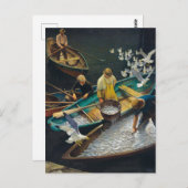Donkere havenvissers door Newell Convers Wyeth Briefkaart (Voorkant / Achterkant)