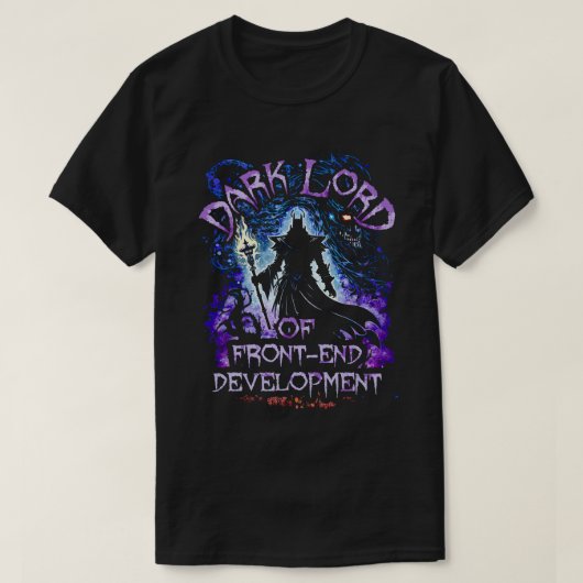 Donkere Heer van FrontEnd Ontwikkeling T-shirt (Design voorkant)