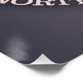 Donkere heggen (rood) perfect poster (Hoek)
