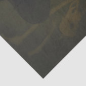 Donkere heks met kaars en schedel gotische Hallowe Tissuepapier (Detail)