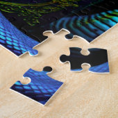 Donkere heks met slang en spreukboek legpuzzel (Zijkant)