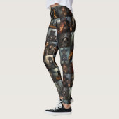 Donkere heksen Collage Leggings - Spooky (Links)