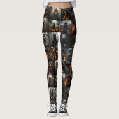 Donkere heksen Collage Leggings - Spooky (Voorkant)