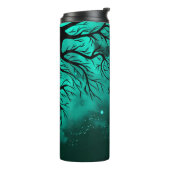 Donkere hemel, Blauwgroen en zwarte thermische tro Thermosbeker (Gedraaid links)