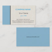 Donkere hemelblauw professionele elegant modern visitekaartje (Voorkant / Achterkant)