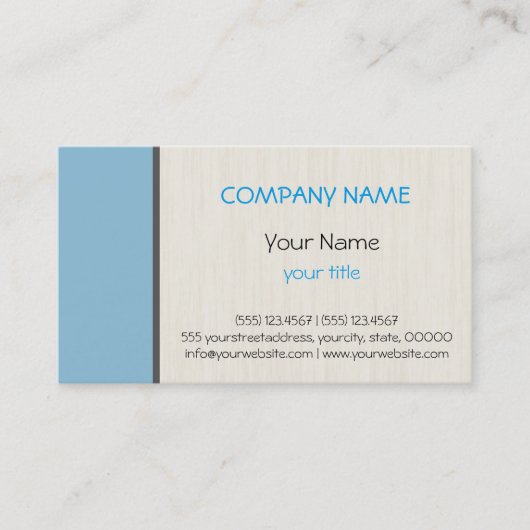 Donkere hemelblauw professionele elegant modern visitekaartje (Voorkant)