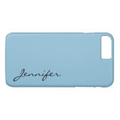 Donkere hemelblauwe kleur achtergrond Case-Mate iPhone case (Achterkant (Horizontaal))