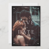 Donkere hemelmaan & sterren datum opslaan kaart (Voorkant)