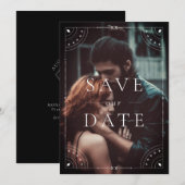 Donkere hemelmaan & sterren datum opslaan kaart (Voorkant / Achterkant)