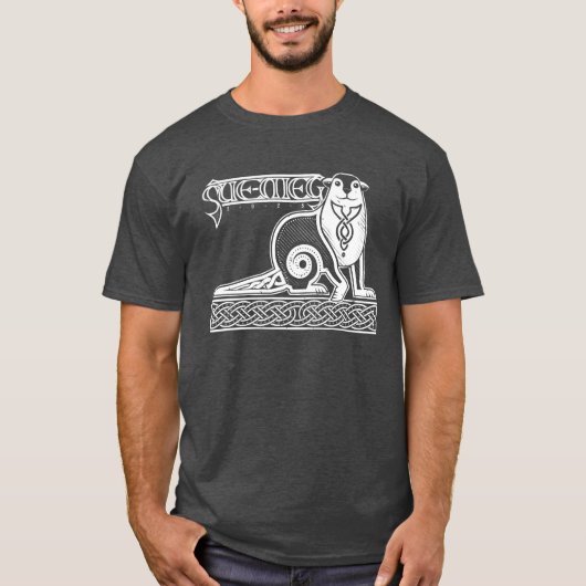 Donkere herenoverhemd t-shirt (Voorkant)
