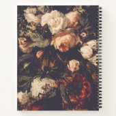 Donkere herfst  Floral notebook roze rood 2 Notitieboek (Achterkant)