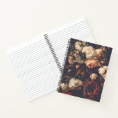 Donkere herfst  Floral notebook roze rood 2 Notitieboek (Binnen)