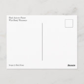 Donkere herfstbos briefkaart (Achterkant)