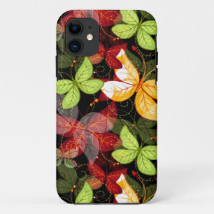 Donkere herfstpatroon iPhone 11 hoesje