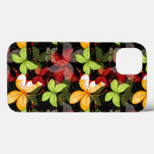 Donkere herfstpatroon Case-Mate iPhone case (Achterkant (horizontaal))