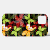 Donkere herfstpatroon Case-Mate iPhone case (Achterkant (horizontaal))