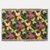 Donkere herfstpatroon deken (Voorkant)