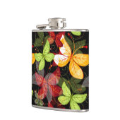 Donkere herfstpatroon heupfles (Links)