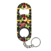 Donkere herfstpatroon sleutelhanger flessenopener (Achterkant)