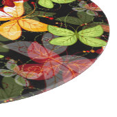 Donkere herfstpatroon snijplank (Hoek)