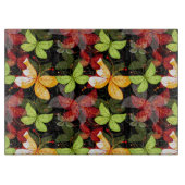 Donkere herfstpatroon snijplank (Voorkant)