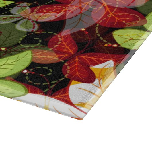 Donkere herfstpatroon snijplank (Hoek)