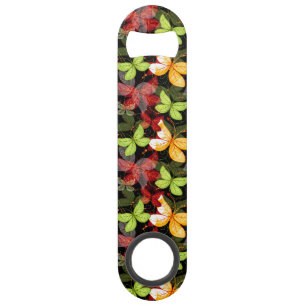 Donkere herfstpatroon speed flessenopener