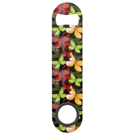 Donkere herfstpatroon speed flessenopener (Voorkant)