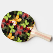 Donkere herfstpatroon tafeltennisbatje (Zijkant)