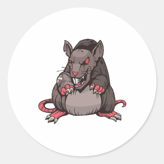 Donkere hoekrotatie ronde sticker (Voorkant)