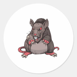 Donkere hoekrotatie ronde sticker