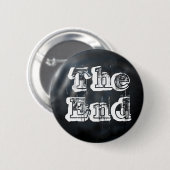 Donkere hond, het einde ronde button 5,7 cm (Voorkant /achterkant)