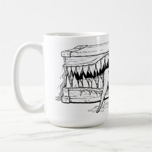 Donkere Horror Illustratie – Surrealistisch Monste Koffiemok