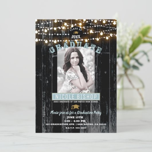 Donkere hout en licht Robuuste fotograaf Kaart (Staand voorkant)