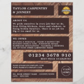 Donkere Hout, Timmerman, Timmerman Reclame Flyer (Voorkant)