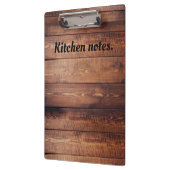 Donkere houten keukennoten klembord (Links)