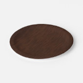 Donkere houten korrels: achtergrond papieren bordje (Gekanteld)