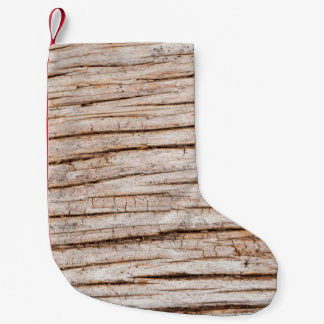 Donkere houtextuur. Abstracte achtergrond Vintabst Kleine Kerstsok