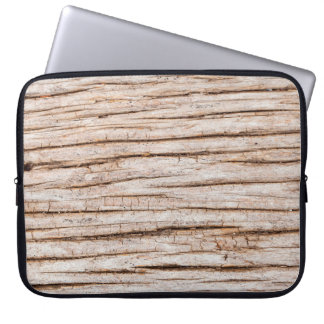 Donkere houtextuur. Abstracte achtergrond Vintabst Laptop Sleeve