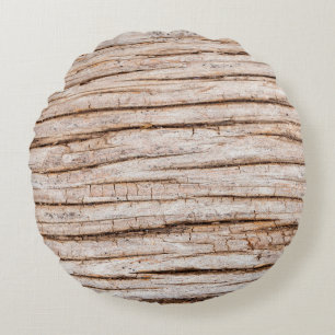 Donkere houtextuur. Abstracte achtergrond Vintabst Rond Kussen