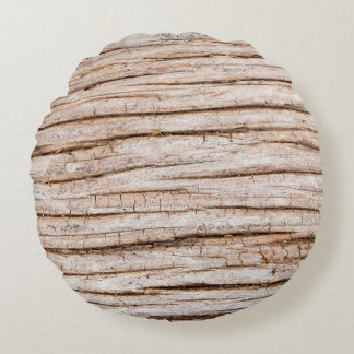 Donkere houtextuur. Abstracte achtergrond Vintabst Rond Kussen