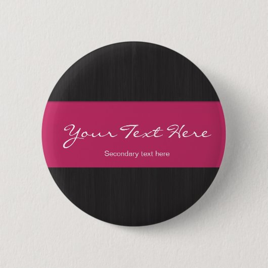 Donkere houtkorrels en roze  Button (Voorkant)
