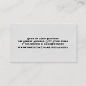 Donkere houtnerf textuur  visitekaartje (Achterkant)