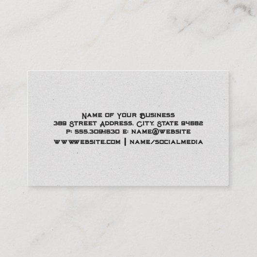 Donkere houtnerf textuur  visitekaartje (Achterkant)