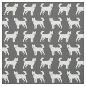 donkere houtskool van de hond stof (Swatch)