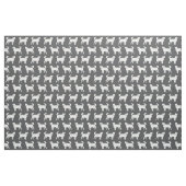donkere houtskool van de hond stof (Fat Quarter)