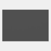 Donkere houtskool, vaste kleur inpakpapier vel (Voorkant 2)