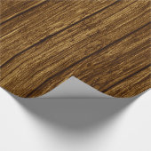 Donkere houtsnipplanken cadeaupapier (Hoek)