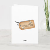 Donkere huid engel, religieuze Kerstmis Feestdagen Kaart (Achterkant)